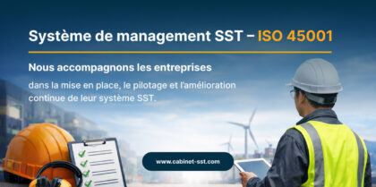 Tableau de bord d'un safety management systems avec indicateurs de prévention et plan d'actions